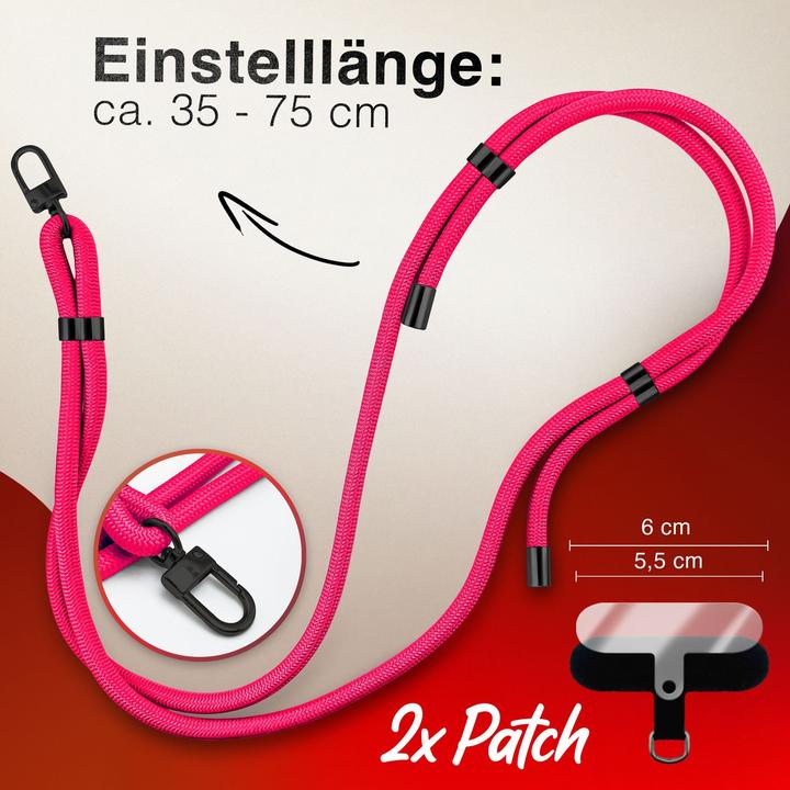 Produktbild Nalia HoldMe Lanyard Handykette - Universal Trageband für Smartphones - Verstellbar, Soft & Elastisch