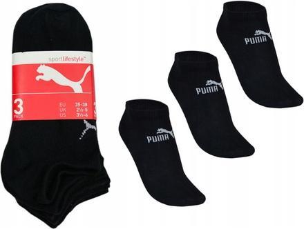 Produktbild Puma Unisex Invisible Sneaker Knöchelsocken, 3 Paar, Unisex-Erwachsene, Schwarz, 35-38 (Einzelpack, 35 - 38)