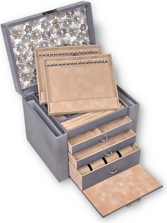 Produktbild Sacher 88.510.561643 - Schmuckkasten Marta fleur venice grau Leder