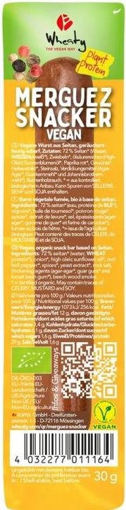 Image du produit Wheaty Snacker de merguez VEGAN Bio (30 g)