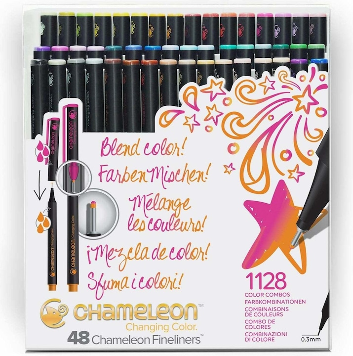 Produktbild Chameleon Fineliner Set (Mehrfarbig, 48 x)