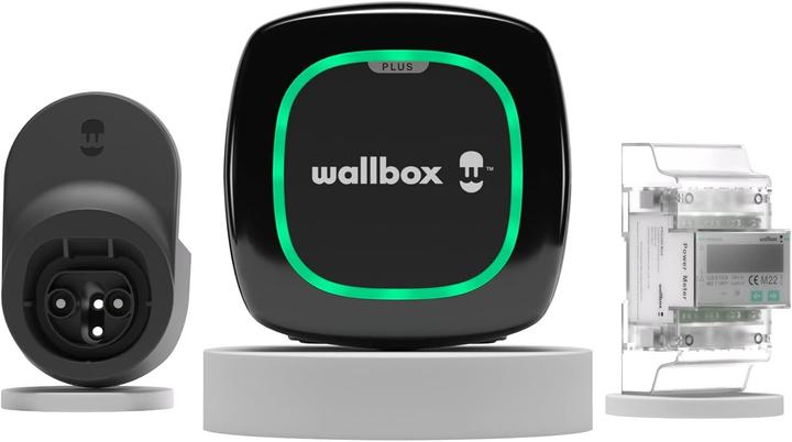 Wallbox Pulsar Plus 22 kW - Complete Kit - EV Laadstation Zwart type 2 met vaste rechte laadkabel (Type 2, 22 kW, 32 A)