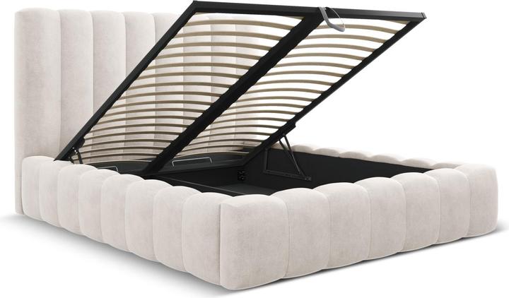 Actual product image Micadoni Storage Bed With Headboard, "Kelp", 230x185x125Made in Europe (160 x 200 cm)