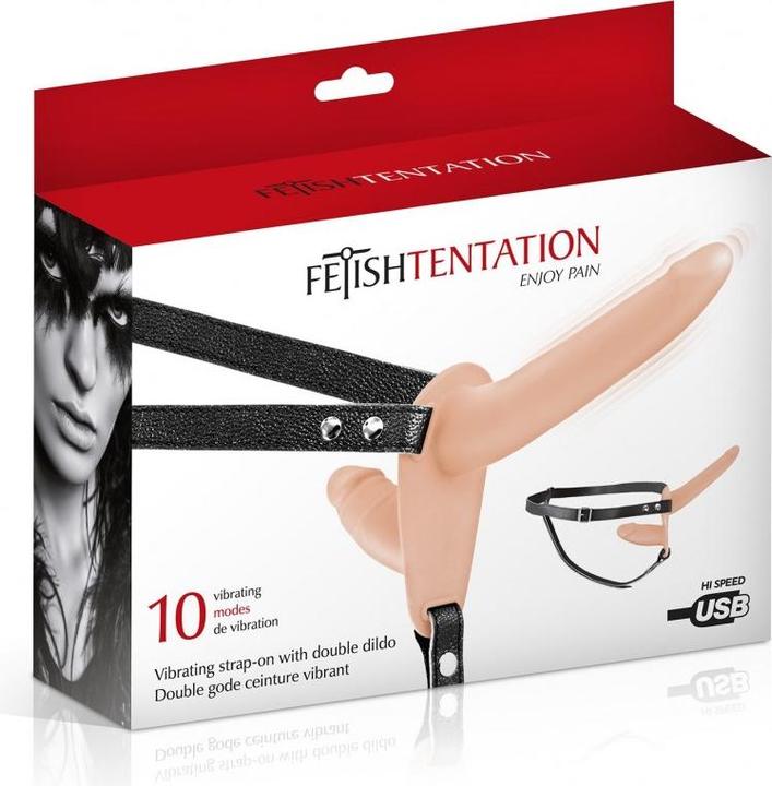 Image du produit Fetish Tentation Double gode ceinture chair vibrant -