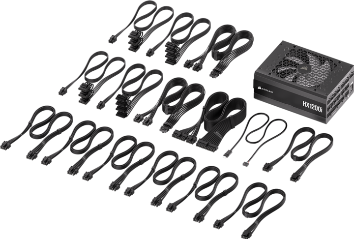 Produktbild Corsair HXi Series (2025), HX1200i, 1200 Watt, 80 PLUS Platinum, C14 Version (1200 W)