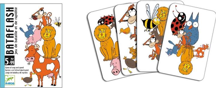 Actual product image Djeco Card game Bataflash (mult) (German, French, Italian, English)