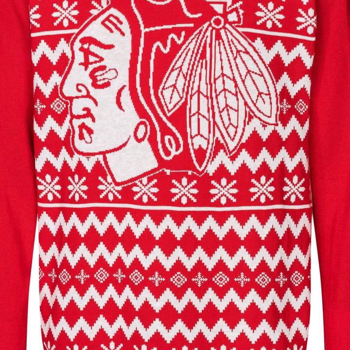 Produktbild Foco NFL Winter Ugly Sweater Pullover Chicago Blackhawks - L (L)