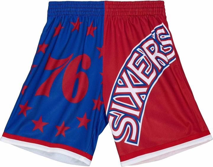 Actual product image Mitchell & Ness M&N Big Face 5.0 Fashion Shorts Philadelphia 76ers (S)