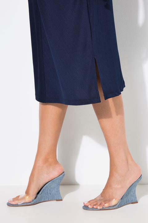 Produktbild Ulla Popken Jerseykleid, drapiert, V-Ausschnitt, Halbarm (46, 48)