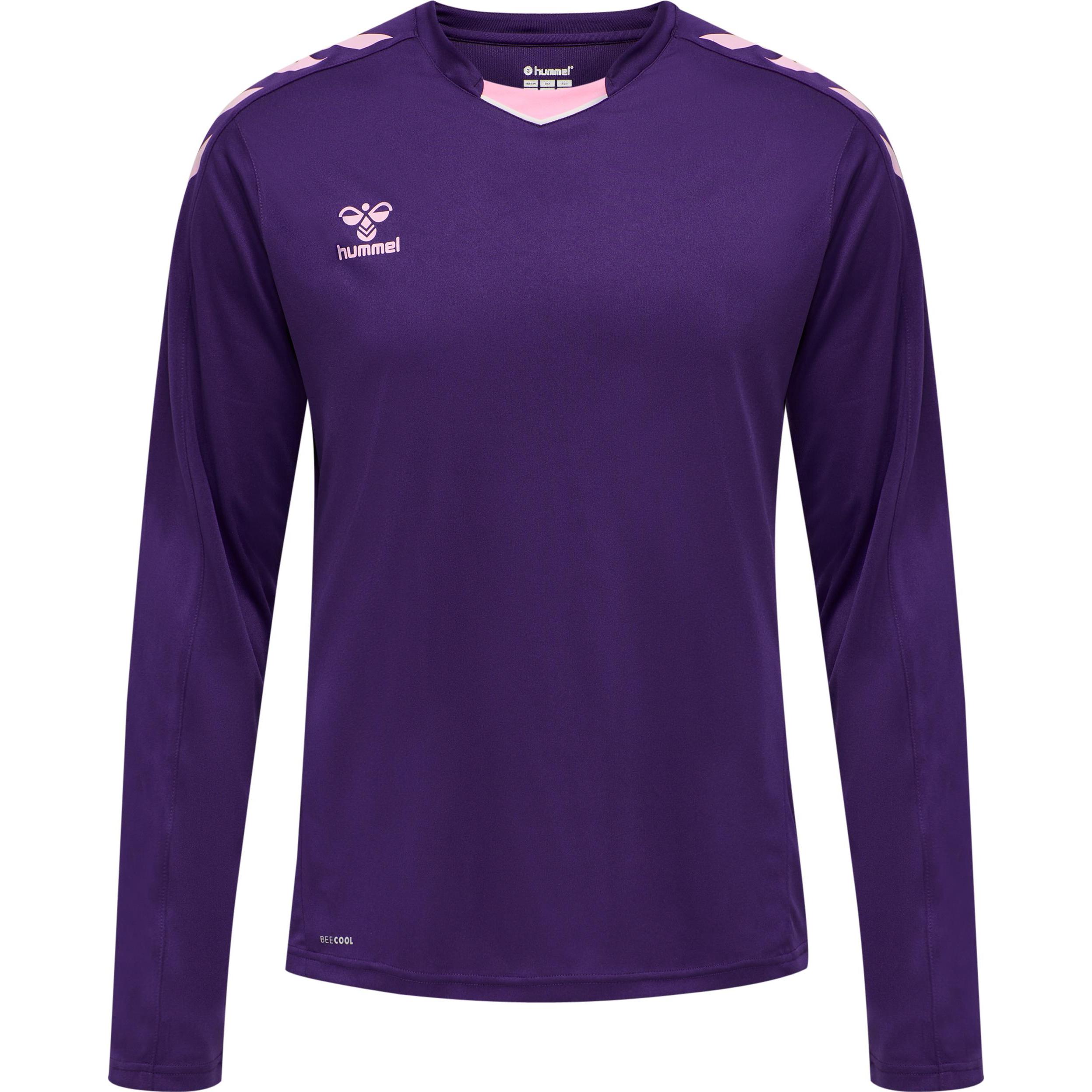 hummel, Unisex, Sportshirt, Core Xk Poly Jersey L/S (M), Violett, M