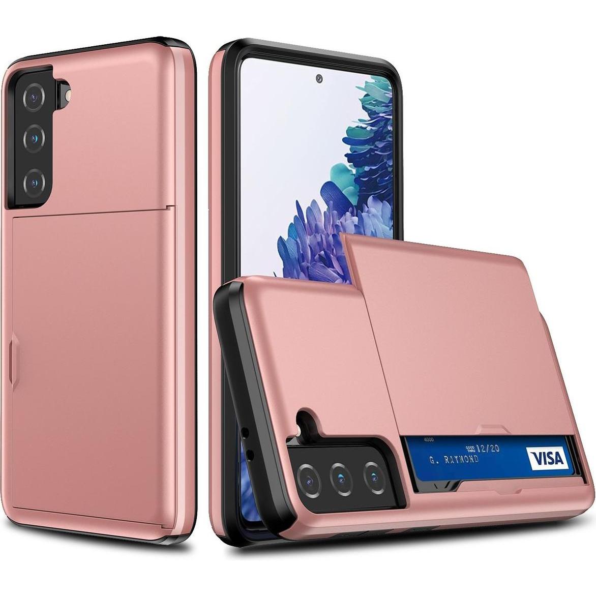 Thumbnail - König Design Hülle Handy Schutz für Samsung Galaxy S21 Case Cover Tasche Etuis Bumper Rosa (Samsung Galaxy S21+), Smartp...