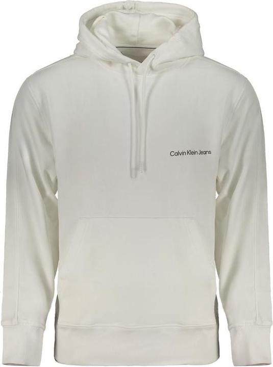 Produktbild Calvin Klein White Cotton Men's Hooded Sweatshirt (XL)