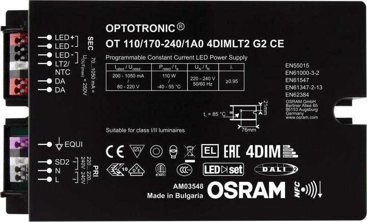 Image du produit Osram OT 110/170-240/1A0 4