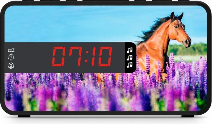 Productafbeelding Bigben Dubbele wekker R16 - Paarden