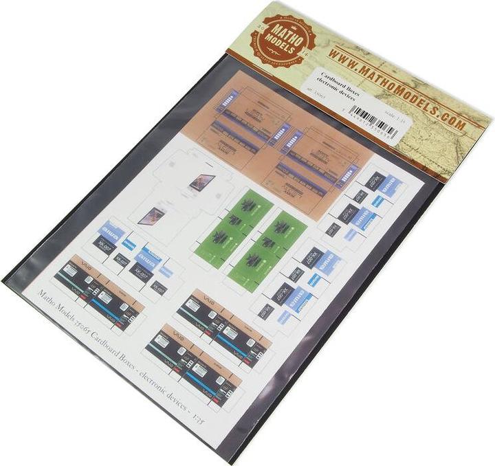 Actual product image Matho Models Cardboard Boxes - electronic devices