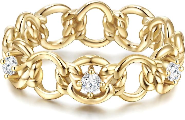 Image du produit Glanzstücke München Femme argent sterling zirconium or jaune - 24463 (54, Argent 925)