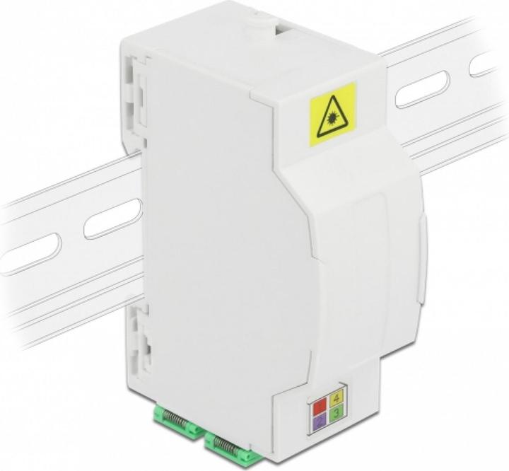 Image du produit Delock Boîtier de connexion fibre optique pour rail DIN 4 x SC Simplex