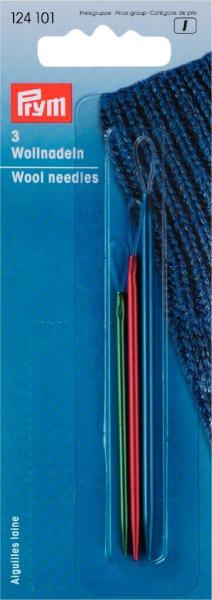 Actual product image Prym Wool needles, assorted card 3 pcs, aluminium