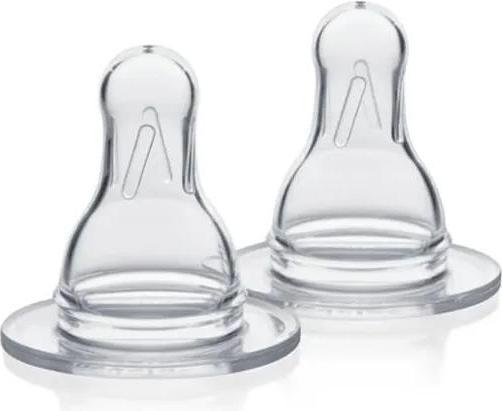 Actual product image Medela Medium Flow Silicone Teats for Breastmilk Bottle Feeding