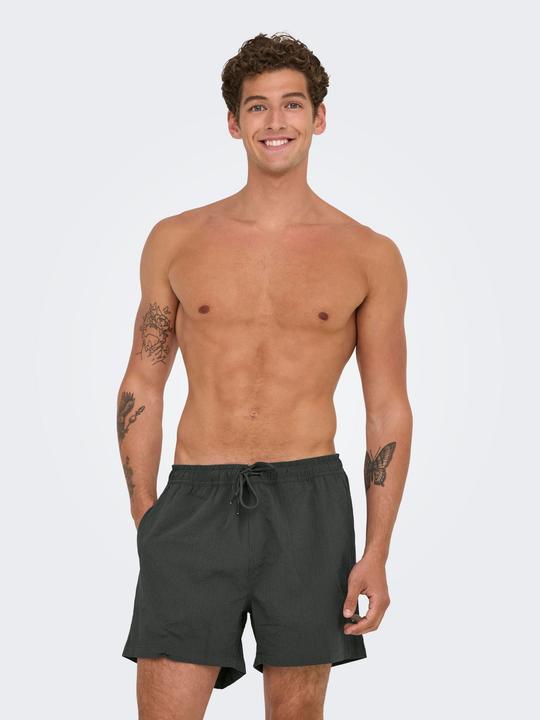 Actual product image Only & Sons Onsted Life Solid Seersucker Swim Noos (XL)