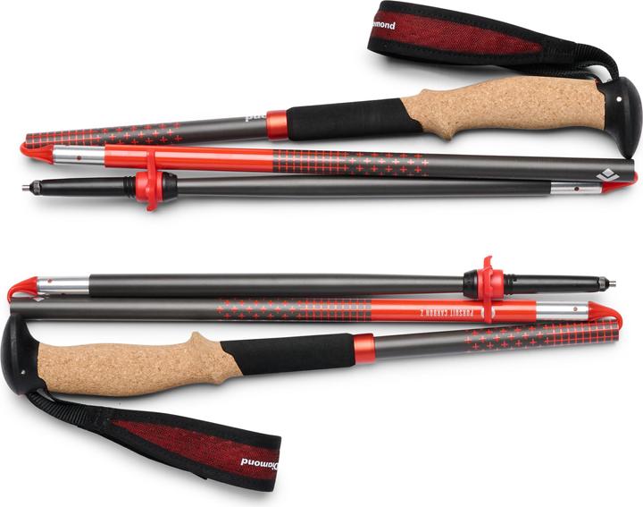 Immagine prodotto Black Diamond Treckingst?cke Pursuit Carbon Z (anthrazit/orange, 1 Paar, 120 cm) (120 cm)