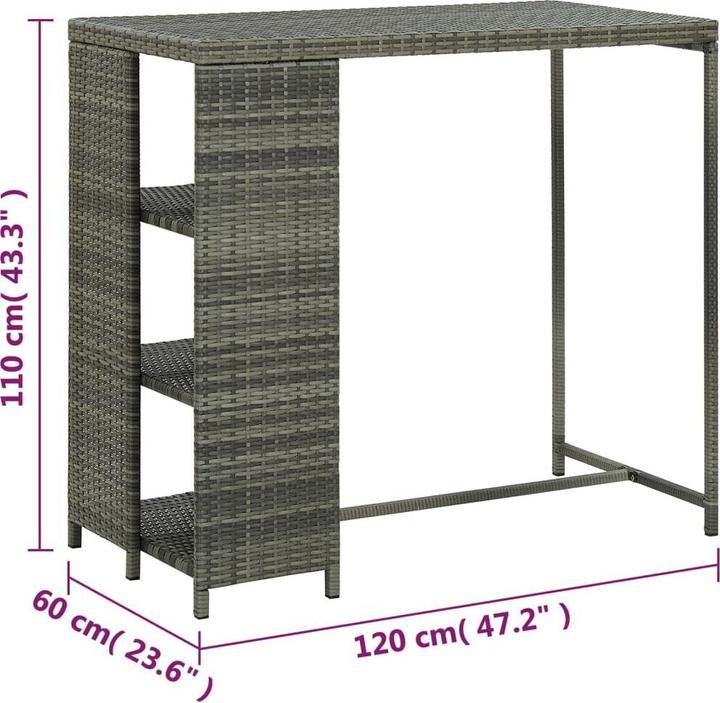 Immagine prodotto vidaXL Yakiv (120 x 60 x 110 cm)