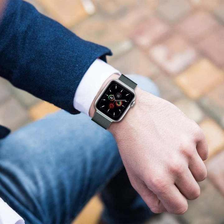 Image du produit Tech-Protect BRACELET MILANAIS APPLE WATCH 1/2/3/4/5 (38/40MM) OR (Acier inoxydable, Montre Apple)