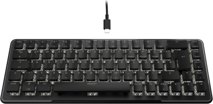 Actual product image Roccat Vulcan II Mini gaming keyboard, mechanical, linear keys, black (DE, Cable)