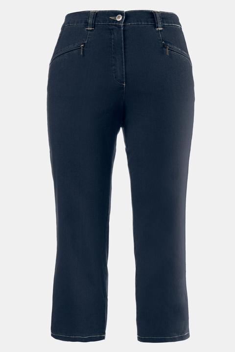 Actual product image Ulla Popken Mony Denim Stretch Capri Pants (42)