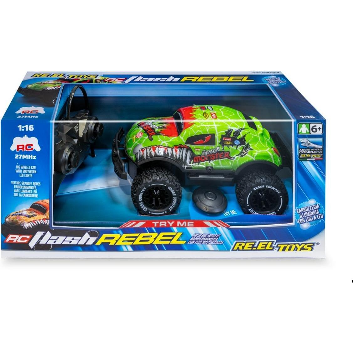 Re.Eltoys FLASH REBEL: Funkgesteuerter Geländewagen Sc.1:20 mit Beleuchtung - CM 18