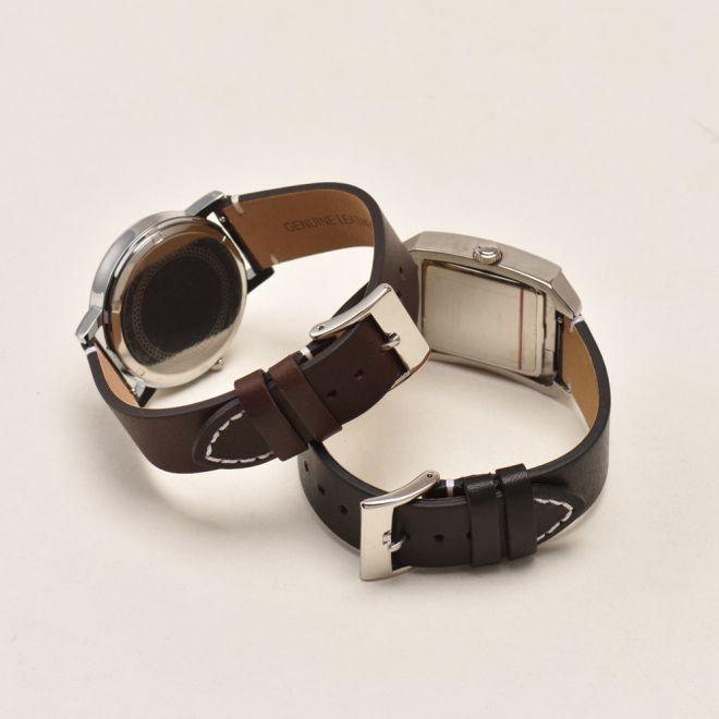 Productafbeelding Mu Prime Elegante serie echt leer vervangende armband (22 mm, Echt leer)