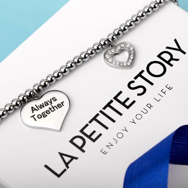 Actual product image La Petite Story Always Together Bracelet (20 cm, Stainless steel)
