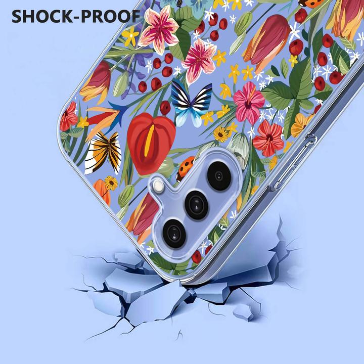 Produktbild Cover-Discount Galaxy A57 - Silikon Gummi Hülle Blumen (Samsung Galaxy A57)