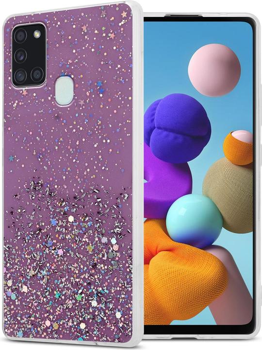 Actual product image Cadorabo TPU cover sparkling glitter (Samsung Galaxy A21s)