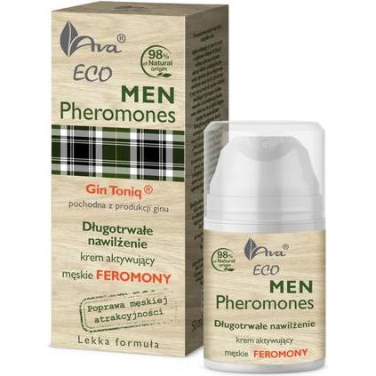 AVA Laboratorium, Crema viso, Eco Men Pheromones Crema idratante per il viso che attiva i feromoni 50 ml (50 ml, Crema 24h)