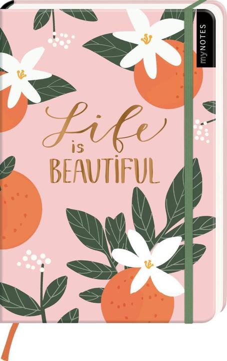 Actual product image Notebook A5 dotted Life is beautiful (A5, Checked)