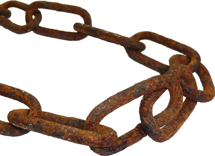 Produktbild Vitaliano rostige Stahlkette Gliederkette Meterware, 3 Meter, 5mm stark, Eisenkette im Antik, Retro, Vintage- (3 m)