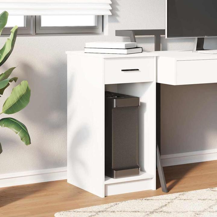 Produktbild VidaXL Computerschrank mit Schublade Weiss 35x45x77 cm PC-Schrank CPU-Ständer (35 x 45 x 77 cm)