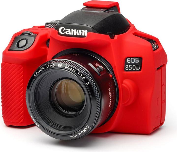 Actual product image easyCover Silicone protector red for Canon 850D