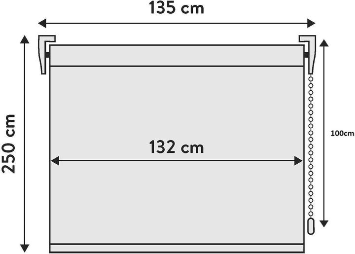 Produktbild Viewtex Bedruckte Rollo (120 x 250 cm)