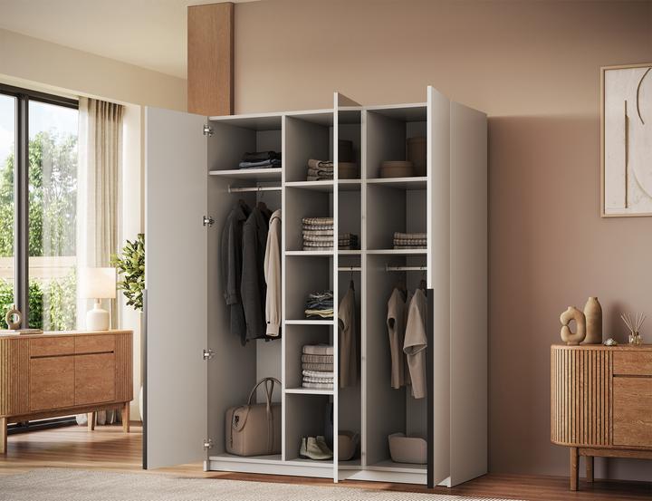 Produktbild ADRK Furniture Alera III Drehtürenschrank (148 x 58 x 204 cm)