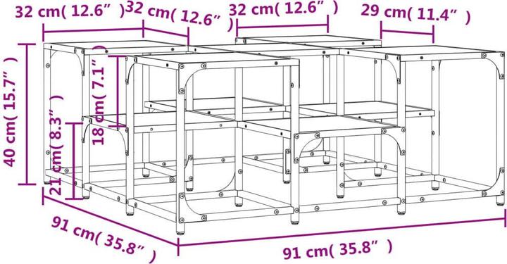 Actual product image vidaXL Couchtisch