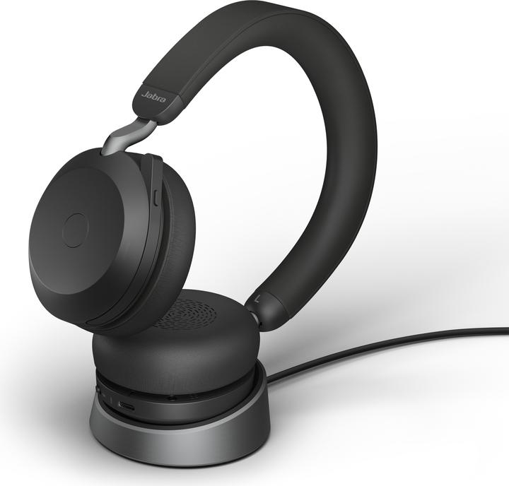 Produktbild Jabra Evolve2 75 UC Stereo + Ladestation (Kabellos, USB-C)