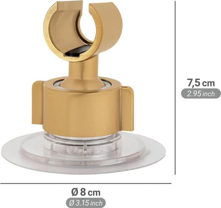 Produktbild Wenko Duschkopfhalter 360° gold