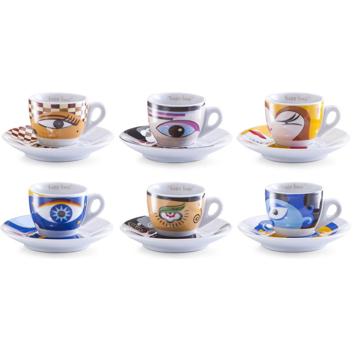 Zeller Present, Tasse, Magic Eyes (50 ml, 6 x)