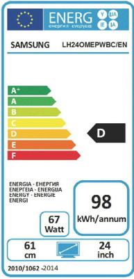 Energy Label Samsung Om24e (1920 x 1080 pixels)