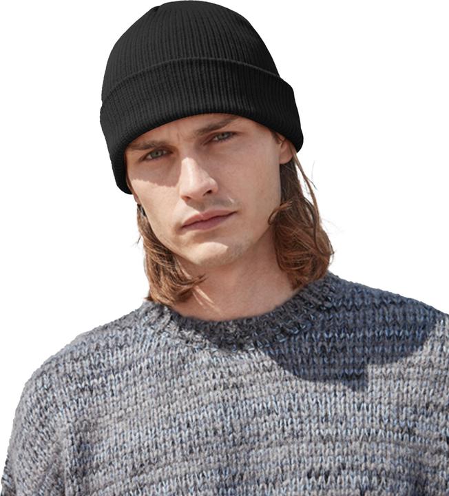 Produktbild Beechfield Erwachsene BioBaumwolle Feinstrick Beanie