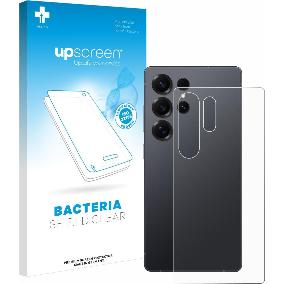 upscreen Schutzfolie Displayschutz Displayschutzfolie Folie Klar antibakteriell (1 Stück, Samsung Galaxy S25 Ultra), Sma...