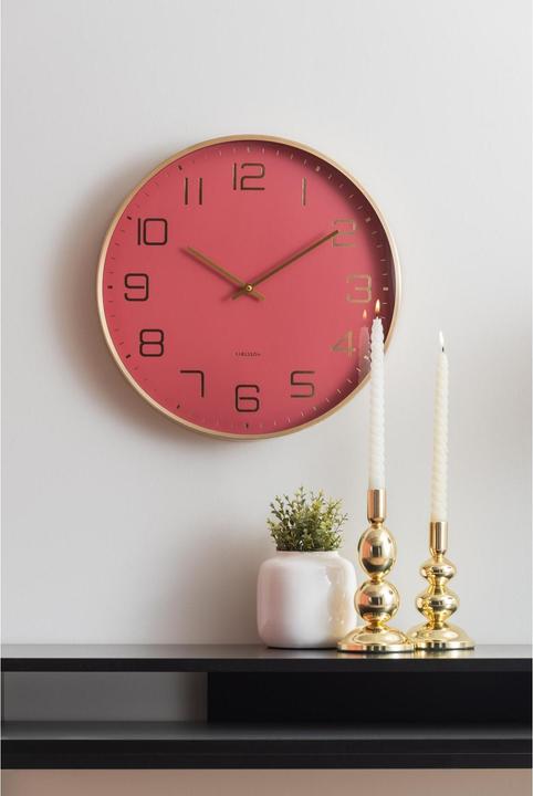 Image du produit Karlsson Horloge murale Elegance Glow Red ochre (40 cm)