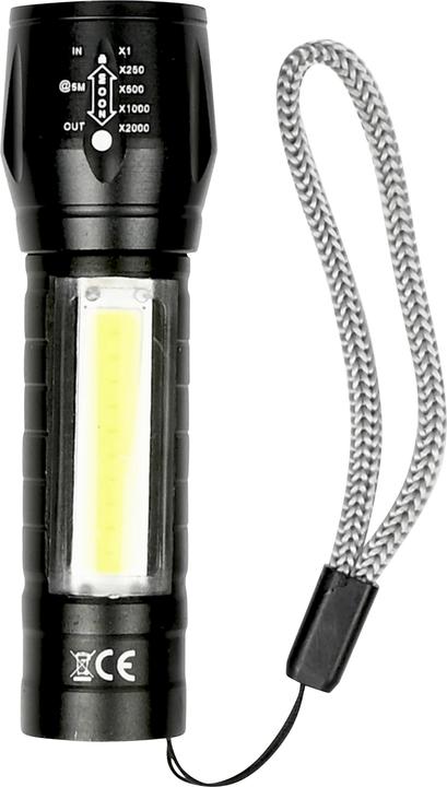 Actual product image ProPlus Flashlight tactical COB 2-in-1 rechargeable (10 cm, 70 lm)